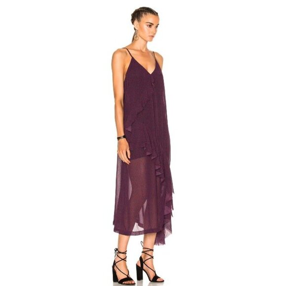 Iro Granby Iro Granby Gypsywhimsygoth Festival Sheer Ruffle Trim Artsy Y2K Dress - Picture 4 of 11